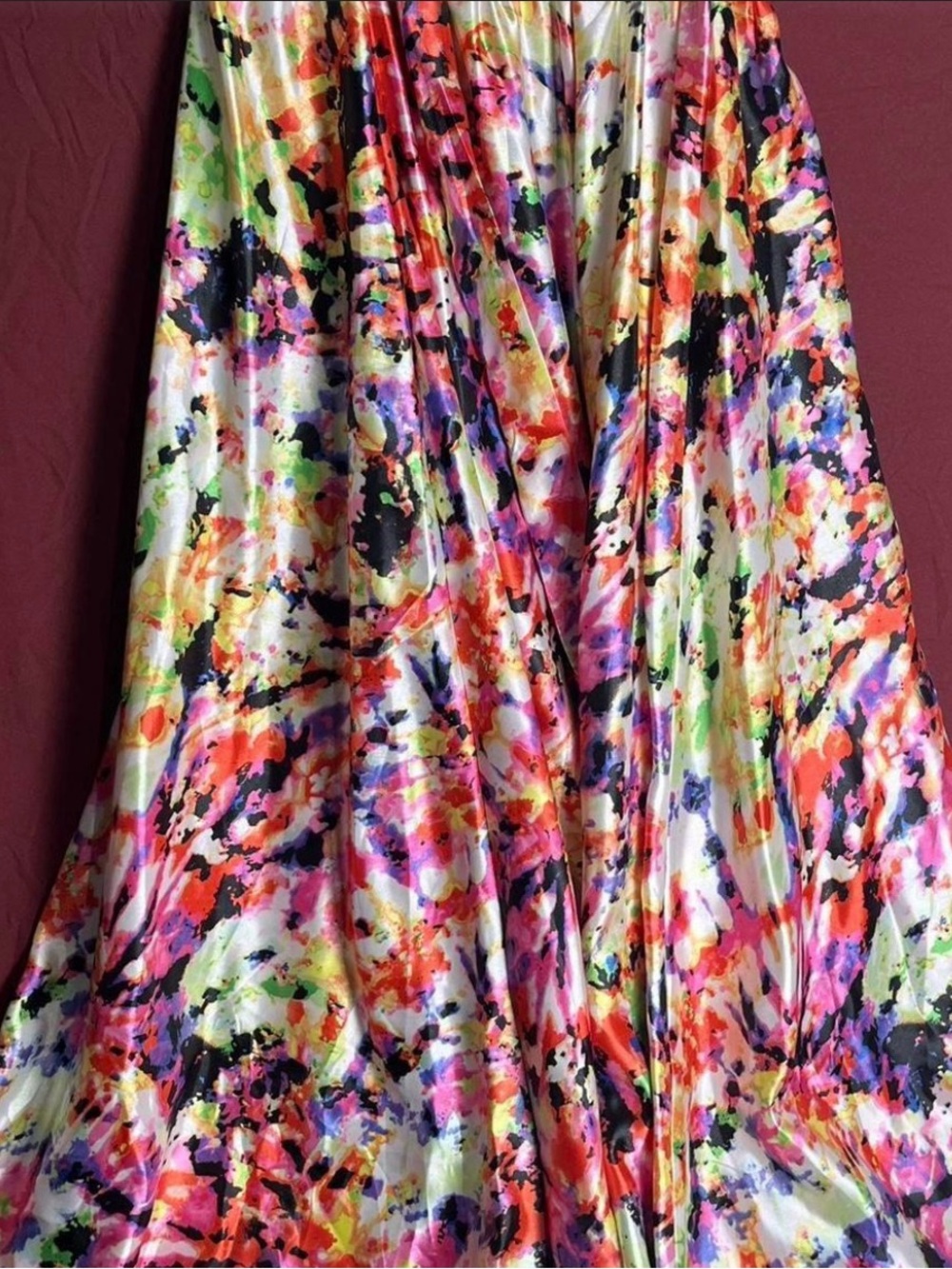 Tie dye maxi skirt